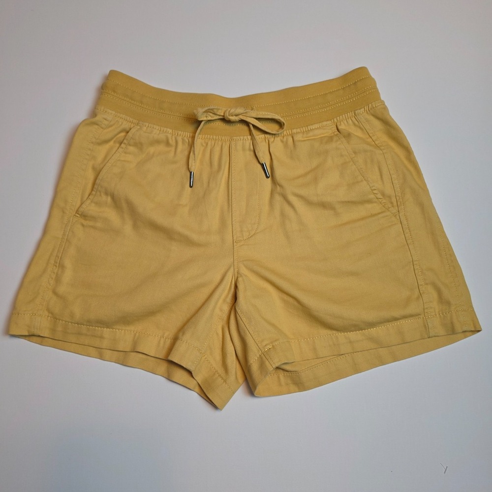 Orvis Classic Collection Drawstring Elastic Waist Shorts Yellow Size Extra Small